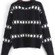 Argyle Graphic Cable Knitted Sweater