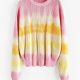 Crew Neck Tie Dye Oversized Sweater